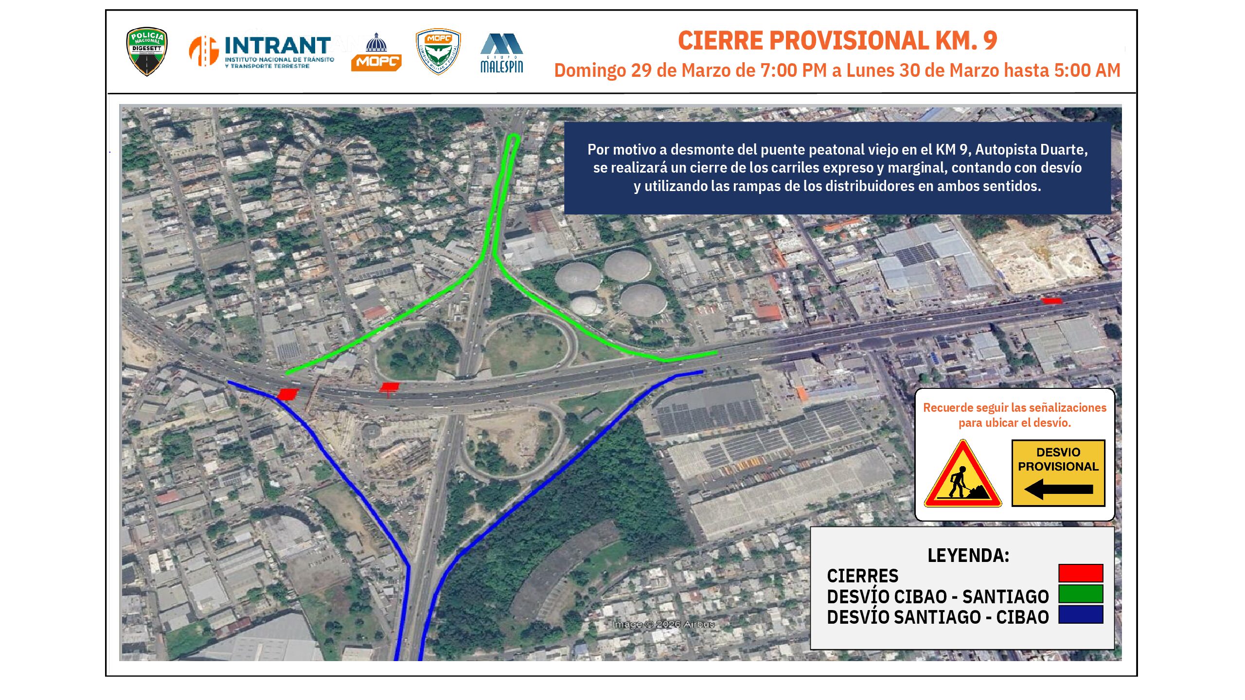 R DESVÍO KM 9 - DESMONTE PUENTE PEATONAL